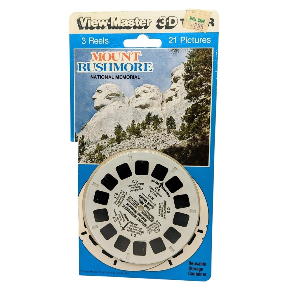 Vintage View-Master 3D Tour Mount Rushmore National Memorial South Dakota